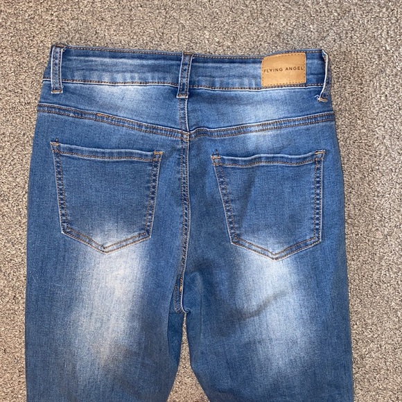 Flying Angel High Waist Distressed Skinny Jeans - Picture 7 of 7